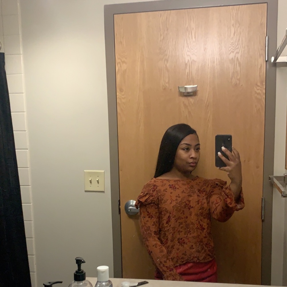 Burnt orange shirt